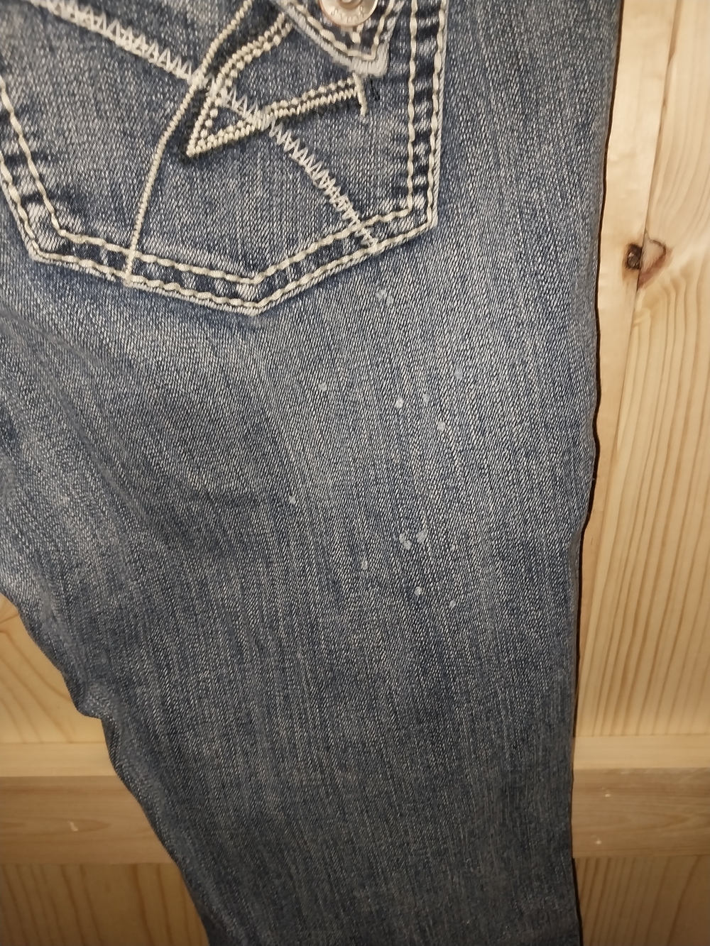 Amethyst Jeans Mid-Blue Distressed Boot Cut Jeans - Picture 5 of 8
